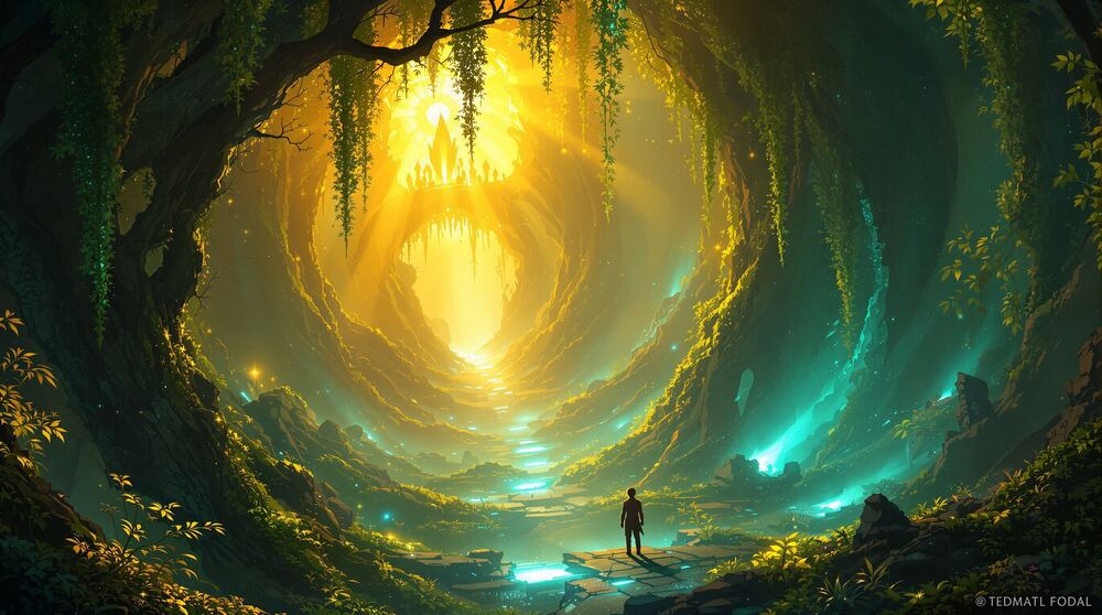 The Recursive Wilds — a descending biome of the Wreck